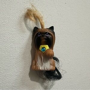 Vintage Kenner Littlest Pet Shop Silky Hair Tail Yorkie Pup Dog Puppy 90s